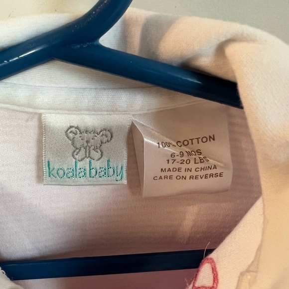 Koalababy Daddy’s Little Girl Embroidered Pink & White Striped Baby Romper 6-9 M - Picture 4 of 4